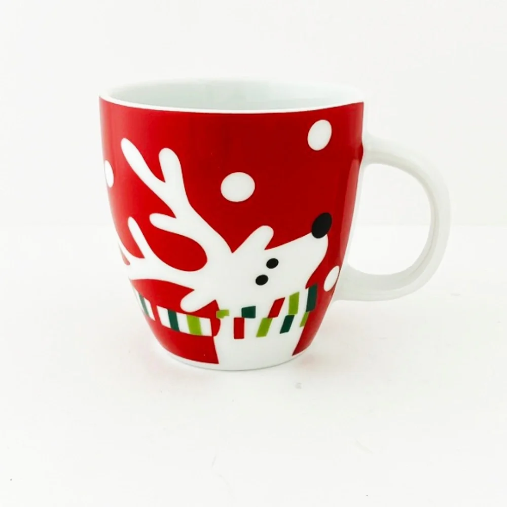 Crate & Barrel Reindeer Mini Mug